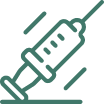 Green syringe logo